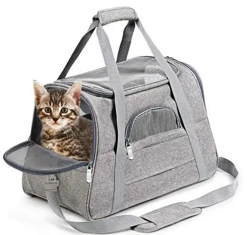กระเป๋าใส่สัตว์เลี้ยงแบบพกพาสำหรับลูกแมว
