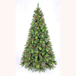 Precio de fábrica Aguja Árbol de Navidad Venta al por mayor Pvc Árbol de Navidad 7ft Árbol de Navidad con luces - Product Image 2