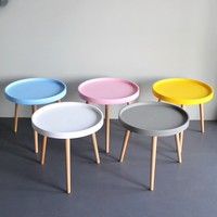 Table de salle à manger et de café ronde en plastique, style moderne, pour hôtel, appartement, café - Vente en gros directe usine