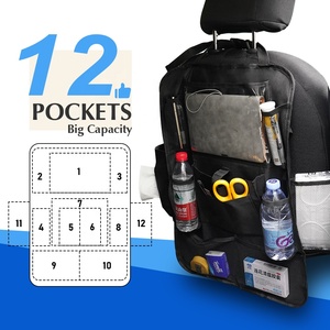 Organisateur de siège arrière de voiture QSP166 <span class=keywords><strong>Oxford</strong></span> avec support pour tablette tactile, ajustement universel, sac de rangement de voyage, design professionnel - Product Image 3