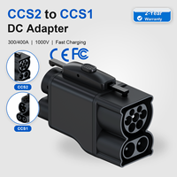 Adaptateur DC CCS2 vers CCS1 300KW 400KW IP65 IP67 Connecteur de charge rapide DC En stock Convertisseur de charge VE Adaptateur de chargeur de voiture