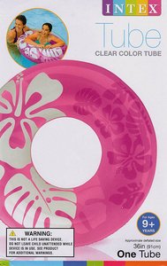Anneaux gonflables de piscine de tubes de flotteur d'impression de logo de personnalisation colorée transparente pour promotionnel - Product Image 6
