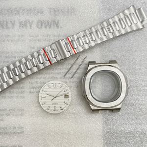 Caja y correa de acero inoxidable de 41 mm con cristal de zafiro 5711Mod, con esfera y manual, aptos para el movimiento NH35/NH38 - Product Image 3