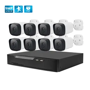 Sistema de cámara de seguridad, kit de cámara de 4, 8 y 16 canales, HD, 1080p, 4MP, 5MP, 8MP, 4ch, 8ch, 16 canales, NVR, POE, 4, 8, 16 canales, sistema de videovigilancia IP