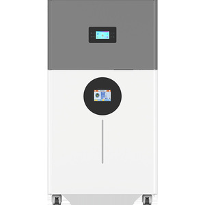 16KW Commercial Energy Storage Cabinet with LiFePO4 Battery, Smart Touchscreen Control & Mobile Wheels for Shop Power Backup - Product Image 1