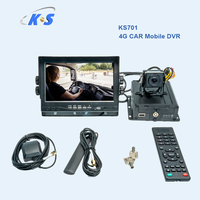 Enregistreur vidéo mobile 4G avec système de surveillance de flotte GPS, enregistreur CCTV pour véhicule 4 canaux avec carte SD pour camion, bus, taxi