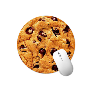 ODM Funny Round Design Chip Cookie Mouse Pad Chocolate Cookie Round Mousepad Rubber Base Circle Mouse Pad for Promotion Gifts - Product Image 1