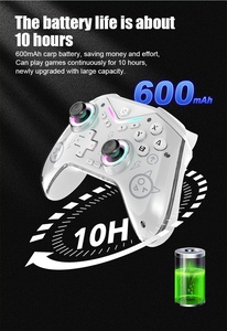 IOS <span class=keywords><strong>Android</strong></span> Steam inalámbrico para controlador <span class=keywords><strong>Bluetooth</strong></span> Switch Game Joystick con vibración de seis ejes y carcasa frontal magnética - Product Image 2