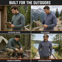Chemise tactique à manches longues pour homme, uniforme de travail sur le terrain résistant aux déchirures, possibilité d'ajouter un LOGO personnalisé