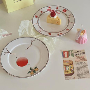 Tasse en céramique de style coréen Instagram, motif de Noël, bonhomme en pain d'épices, pour le petit-déjeuner à la maison, lait, jus, café - Product Image 3