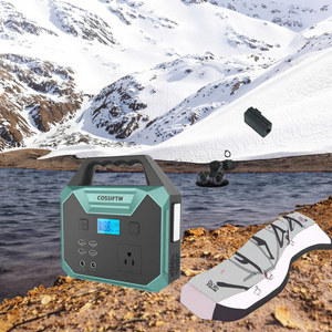 <b>Portable</b> 200W Lithium Ion Solar Power Station with Pure Sine Wave Inverter Home Battery Storage and External Battery Generator - Product Image 2