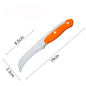 Couteau à éplucher incurvé en acier inoxydable, trancheur de fruits, couteau à ananas avec manche en plastique, ustensile de cuisine pour usage domestique - Product Image 4