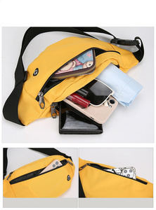 Tas Pinggang Sport Polyester Anti Air Custom Grosir dengan Logo, Tas Selempang Dada untuk Perjalanan, Outdoor Unisex - Product Image 3