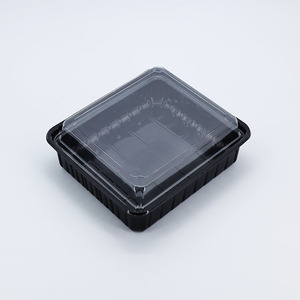 Einweg-<span class=keywords><strong>PET</strong></span>-Kunststoff-Lebensmittelboxen & Acrylbehälter Rechteckige Form Anpassbare Dicke & Logodruck - Product Image 2