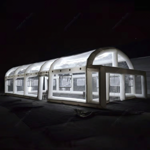 Carpa Inflable Gigante Blanca para Campamento y Fiestas, Carpa Impermeable para Fiestas de Navidad, Bodas, Discotecas, con Luces LED - Product Image 1