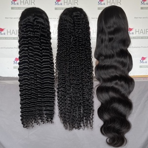 Peluca de Cabello Indio Remy con Encaje Transparente 13x6, 180% de Densidad, Sin Pegamento, con Baby Hair, Larga, Precio al por Mayor - Product Image 1