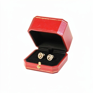 High Quality <b>Earring</b> Box Rigid Flip Lid PU Leather Jewelry Gift Box EVA Insert Printing Custom Logo OEM Jewelry Box Factory - Product Image 3