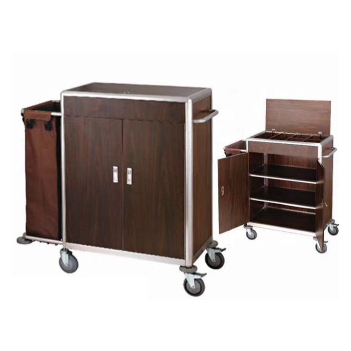carte de service hotel room service trolley tools housekeeping maid
