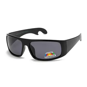 Hot Sale Square Fahr brille Fisch Sonnenbrille Sport polarisierte Sonnenbrille Großhandel benutzer definierte Logo Herren Flaschen öffner Sonnenbrille