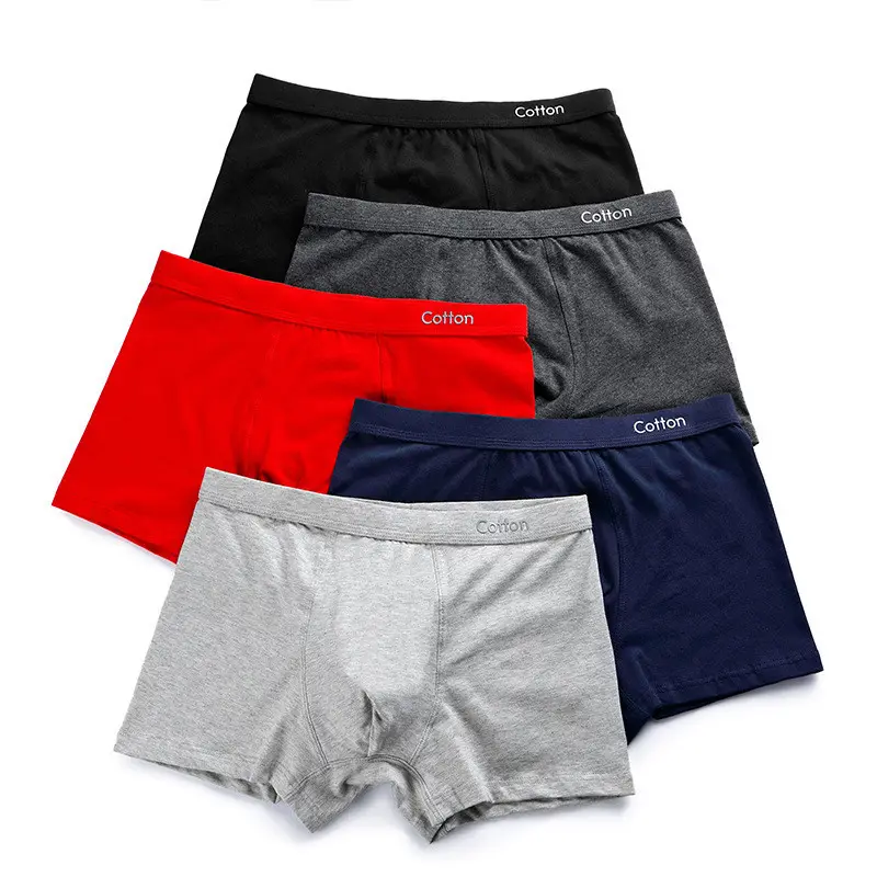 Bán Buôn Mens Cotton Boxer Ngắn Đồ Lót