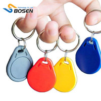 Individueller Marken-Kristall-Epoxy NFC RFID Schlüsselanhänger Passiver Proximity-Türschlossanhänger Google My Business NFC Bewertungs-Schlüsselanhänger Aufkleber