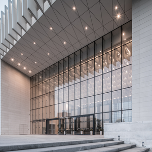 Xây Dựng Mặt Tiền Không Khung Spider Hệ Thống Kính Kim Loại Giá Nhôm Nhôm Tường Rèm Thủy Tinh - Product Image 3