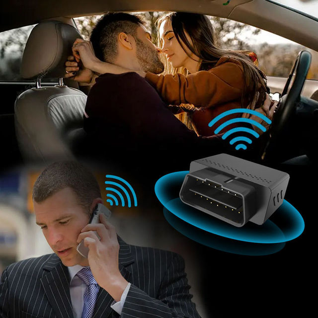 JIMIIOT VL512 BYD Car OBD GPS Tracker Android App Remote Voice Monitoring Plug-and-Play Mini Locator 4G Multiple Alarms 2G
