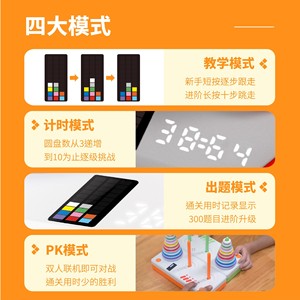 Premium Smart Electronic <b>Tower</b> of Hanoi Logic Puzzle Brain Teaser Thinking <b>Game</b> Educational Toy for Kids Adults Gift - Product Image 4