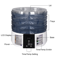 Hot Verkoop Elektrische Mini Voedsel Dehydrator Met Gs Lfgb Rohs Goedkeuring Veiligheid
