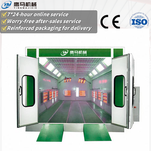 Cabine de peinture à aspiration complète certifiée CE avec système de chauffage diesel haute efficacité pour ateliers de réparation automobile - Product Image 1