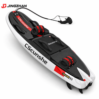 Planche à roulettes aquatique électrique 2-en-1 portable, design jet ski et planche de surf, pour sports nautiques extrêmes