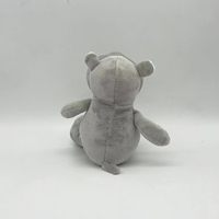 Peluches personnalisées en forme d'hippopotame gris, jouets en peluche d'animaux de la jungle, peluches d'hippopotame de zoo pour bébés, enfants, garçons et filles.