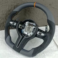 Volant en fibre de carbone mate et Alcantara pour BMW F80 F82 F10 F12 F15 F20 F22 F30 F31 F32 F33 F36 E90 E70 E92 M3 M5 M Sport