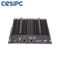 PC industrial integrada 9-36V Box Pc para barco marino al aire libre caja Industrial PC