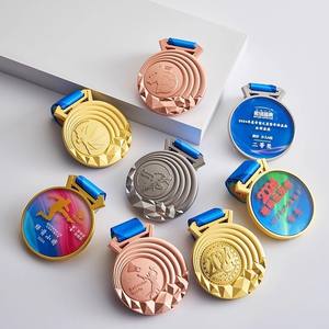 Medalla de Maratón Personalizada de Fábrica con Diseño de Cinta, Medallas Deportivas Personalizadas, Medallas de Metal Esmaltadas en 3D de Alta Calidad - Product Image 6