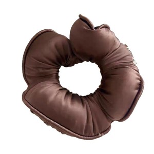 Chouchous en satin uni très vendus, épaisses et rembourrées en éponge, style coussin, pour femmes, accessoires et bandeaux pour cheveux de nuit - Product Image 6