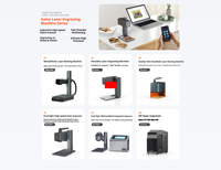 Máquina de Grabado Láser CNC de Diodo con Cabezal Láser Dual WAINLUX X2, Control Todo en Uno, Compatible con Formatos DXF/JPG/AI, Graba Metal