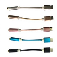 Câble adaptateur CARATAR GYD101 USB 3.1 Type-C mâle vers 3,5 mm audio AUX femelle, cœur en cuivre pur, longueur 10 cm, charge rapide pour ordinateur