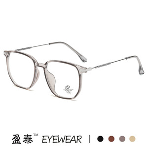 กรอบแว่นตา TR90 อัลตร้าไลท์ทรงเหลี่ยม เลนส์เรซิ่น ป้องกันแสงสีฟ้า แว่นสายตาสำหรับผู้หญิง - Product Image 4