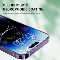 Protection d'écran en verre trempé HD ultra-fin, qualité supérieure AAA, dureté 9H, couverture intégrale, étanche, 3D Radian, transparence 99%