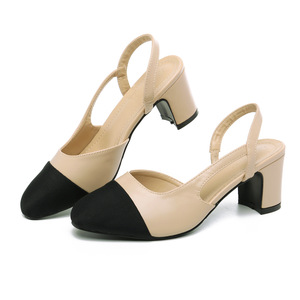 Factory Wholesale High Quality Pu Material Sole Soft Leather Matching Color Sandals Flat Women's Shoes - Product Image 5