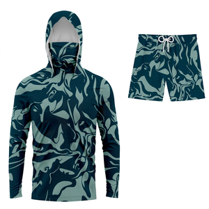 Custom Wholesale Camouflage Hooded Fishing <b>Shirt</b> Sublimation Long Sleeve Fishing <b>Shirt</b> Outdoor Camouflage Fishing <b>Shirt</b> - Product Image 1