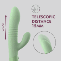 Juguetes Sexuales para Adultos WINYI 2023, Vibrador de Doble Cabeza Telescópico, Vibrador de Conejo con Estimulación del Clítoris y Punto G, Juguetes Sexuales para Mujer