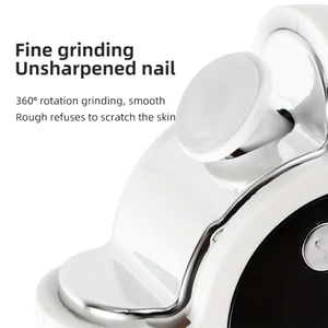 Coupe-ongles électrique portable multifonctionnel Jumon avec rotation à 360 degrés et dissolvant de vernis à ongles pour bébé avec écran LCD pour les doigts - Product Image 6