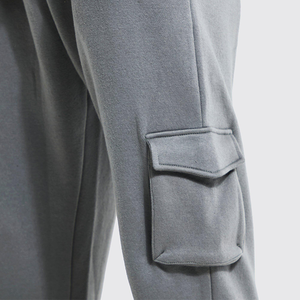 2023 Wholesale Custom Color Fashion High Quality <strong>Men's</strong> <strong>Tall</strong> Ribbed Pocket Loose Cargo Split Hem Button <strong>Jogger</strong> - Product Image 6