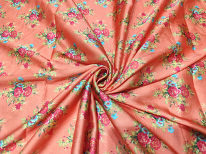 Soft Printed Multicolor 100% <b>Polyester</b> Lightweight Satin <b>Fabric</b> for DIY Sewing Wedding Dress Crafts Smooth Shiny Decoration Use - Product Image 2