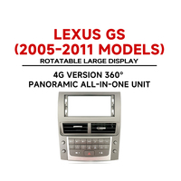 Radio para Auto Android 15 de 12.3 Pulgadas, Octa Core, Diseño Especial, Pantalla HD, Navegación GPS, Reproductor de DVD para Auto, Carplay para Lexus GS 2005-2011