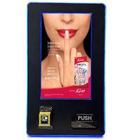 Máquina Expendedora Inteligente con Pantalla Táctil de 32 Pulgadas, Máquina Expendedora de Arte de Uñas Montada en la Pared con Código QR, Lector de Tarjetas Nayax