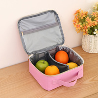 Sac à lunch en polyester avec logo personnalisé, sac isotherme portable, sac de rangement pour aliments isolé pour pique-nique et voyage