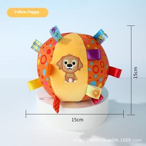 Geborduurde Pluche Voetbal Visuele Touch Interactieve Hond Speelgoed Bal - Product Image 6